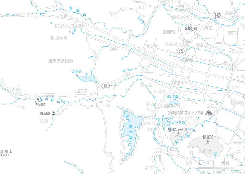 福島交通　路線図：河内