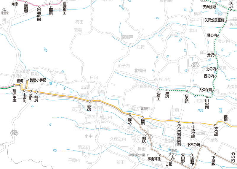 福島交通　路線図：長沼